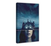 IAGHRT Poster su tela, motivo: The Haunting of Hill House, film horror, decorazione per camera da letto, ufficio, camera da letto, regalo, 50 x 75 cm