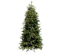 IAIA Home | Albero di Natale Artificiale Rafael con Luci LED Integrate | Montaggio Facile | Diverse Misure | Apertura A Ombrello, Folto e Realistico, di Prima Qualità (240 cm)