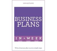 Iain Maitland Business Plans in a Week (Tascabile)