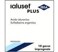 GARZA IMPREGNATA IALUSET FERITE E USTIONI NON INFETTE 10X10 CM 10 PEZZI