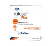 Ibsa Farmaceutici Italia Garza Ialuset Plus Impregnata Di Crema Di Acido Ialuronico 0,05%, Di Sulfadiazina Argentica 1%, Macrogo