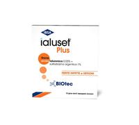 Ialuset Plus Garze Sterili per Ferite Infette e Ustioni 10x10 cm 10 garze