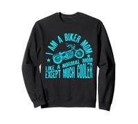 IAM A Biker Mom Motorcyle Frase per Donna Felpa