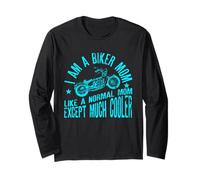 IAM A Biker Mom Motorcyle Frase per Donna Maglia a Manica