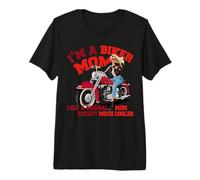 IAM A Biker Mom Motorcyle Frase per Donna Maglietta Premium