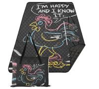 I'am Happy and I Know It. Impermeabile Beach Essentials Portatile Outdoor Party Spiaggia Picnic per Adulti Concerto Coperta manta de playa anti