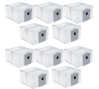 iAmoy 10 sacchetti di ricambio compatibili con Ecovacs Deebot X8 Pro Omni / X9 Pro Omni / T50 Pro Omni / T80 Omni / T50 Max Pro Omni- capacità 3 l, antibatterici, in tessuto non tessuto durevole