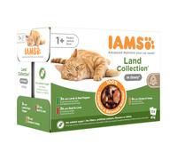 IAMS Delights Adult in Salsa 12 x 85 g Alimento umido per gatti - Sapori di Terra