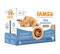 IAMS Delights Adult in Salsa 12 x 85 g Alimento umido per gatti - Sapori di Mare