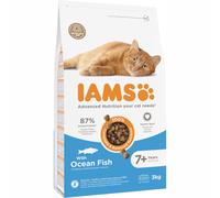 IAMS Advanced Nutrition Senior 7+ con Pesce oceanico Crocchette gatto - Set %: 2 x 3 kg
