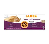IAMS Advanced Nutrition Senior 7+ Land & Sea Collection in Gelatina - 48 x 85 g
