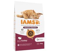 IAMS for Vitality Sensitive Digestion Adult & Senior con Tacchino per gatto - Set %: 2 x 10 kg