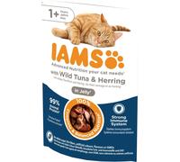 IAMS Cat Adult All Breeds Tuna & Herring In Jelly 85g