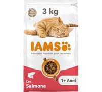 IAMS Cibo secco per gatti con salmone - Cibo secco per gatti da 1-6 anni, 3 kg