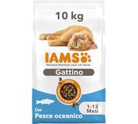 IAMS Cibo secco per gattini con pesce oceanico da 1-12 mesi, 10 kg
