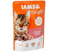 Iams Cibo Umido per Gatti Delights Delicious Salmon & Trout in Jelly - 85 gr