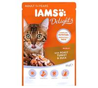 Iams Cibo Umido per Gatti Delights Roast Turkey & Duck in Jelly - 85 gr