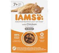 IAMS Delights - Cibo umido per gatti con pollo in salsa per gatti anziani dai 7 anni in su - formato prova, bustina singola, 1 x 85 g