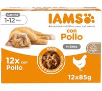IAMS Delights Kitten Pollo in Salsa Alimento umido per gatti - 12 x 85 g