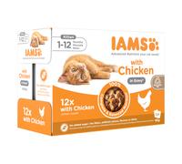 IAMS Delights Kitten Pollo in Salsa Alimento umido per gatti - 12 x 85 g