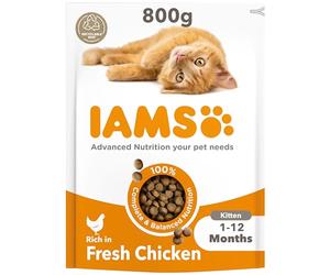 IAMS for Vitality Cibo secco con pollo fresco specifico per gattini, 800 g
