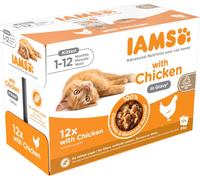 IAMS Delights Kitten Pollo in Salsa Alimento umido per gatti - 12 x 85 g