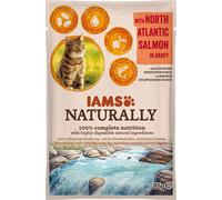 IAMS Naturally adulto Gatto con Salmone dell'Atlantico del Nord in Salsa 85 g
