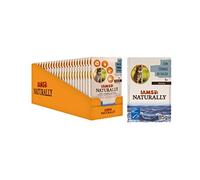 IAMS Naturally, Cibo Umido per Gatti Adulti, Confezione da 24 Porzioni Monopasto da 85 g, con Tonno, 2,04 kg