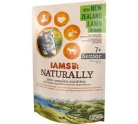 IAMS Naturally - cibo umido per gatti anziani con agnello neozelandese in salsa