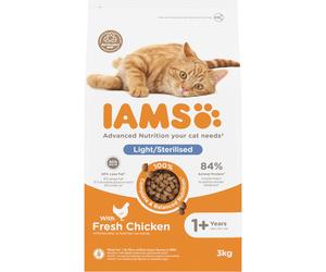 Iams Secco Gatto Adulto Light Sterilizzato Pollo 3 kg