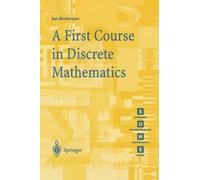 Ian Anderson A First Course in Discrete Mathematics (Tascabile)