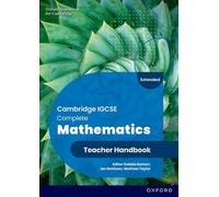 Ian Bettison Ma Cambridge IGCSE Complete Mathematics Extended: Teac (Tascabile)