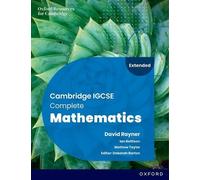 Ian Bettison Math Cambridge IGCSE Complete Mathematics Extended: St (Tascabile)