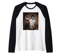 Ian Brown Stone Roses Cantante di Simon Fowler Maglia con Maniche Raglan