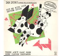 IAN DURY AND THE BLOCKHEADS - HIT ME WITH YOUR RHYTHM STICK 7 INCH (7" VINYL 45) UK STIFF 1978