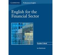 Ian MacKenzie English for the Financial Sector Teacher's Book (Tascabile)