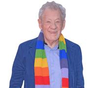 Ian McKellen (Rainbow Scarf) Half Body Buddy Cutout