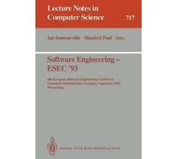 Ian Sommerville Software Engineering - ESEC '93 (Tascabile)