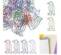 IANFAN 40 graffette pinguino, graziose graffette con motivo pinguino, regalo pinguino, decorazione per ufficio, scuola, cancelleria, documenti, regalo