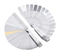 IANFAN Set di spessimetri, 32 lame affusolate e spessimetro offset a 16 | Doppio marcato metrico e SAE Feeler Gauges Strumenti di misura in acciaio inossidabile Filler Gauge Set per Plug Valve Piston