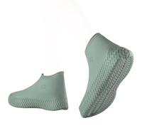 Ianulus Copriscarpe Impermeabili, Materiale in Lattice Copri Scarpe per Pioggia, Copriscarpe in Gomma Antiscivolo, per Pioggia, Neve, Spiagge del Deserto, Strade Fangose (Verde, M)