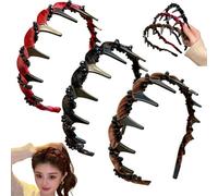IAOPNOWB Fascia for Capelli Vintage Con Teschio Alto E Perle Artificiali,accessori per capelli alla moda con strass,eleganti fasce antiscivolo con perle,accessori for capelli classici e retrò