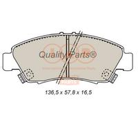 IAP QUALITY PARTS 70406017 - Kit pastiglie freno, Freno a disco