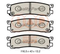 IAP QUALITY PARTS 70411061 - Kit pastiglie freno, Freno a disco