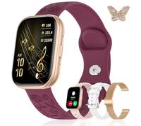 Iaret Smartwatch Donna, Regalo con 4 Cinturini e Charm, Orologio con Display HD da 1,75", Chiamate Bluetooth, Monitor Frequenza Cardiaca SpO2 Sonno, 120+ Modalità Sport, Compatibile con Android iPhone