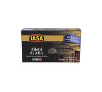 Iasa® | Filetti Alici Olio di Oliva | Alici Lavorazione Cetara Affinate Botti Rovere - 150 Gr Peso Netto