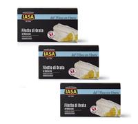 Iasa® | Filetto Orata al Naturale Sapore Tipico Cucina Mediterranea | Piatto Pronto Orata Delicata e Leggera Lavorata dal Fresco - 3 x 145 Gr Netto