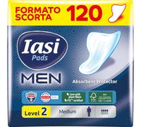 IASI MEN Medium Livello di Protezione 2 Scudi Assorbenti per perdite urinarie