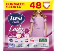 IASI Pants LADY, 48 Mutande Assorbenti Donna monouso, Assorbenza PLUS,