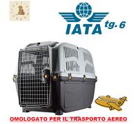 IATA Trasportino Cane e Gatto OMOLOGATO Adatto al Trasporto Aereo Auto 92X63X70h